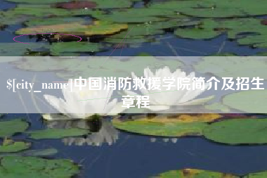 孝感中国消防救援学院简介及招生章程
