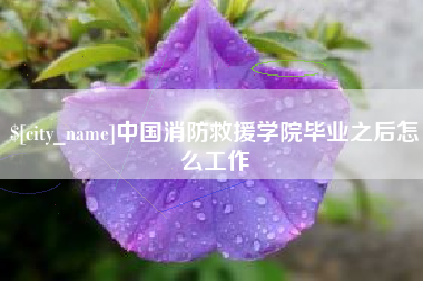 孝感中国消防救援学院毕业之后怎么工作