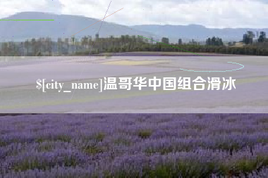 孝感温哥华中国组合滑冰