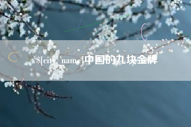 孝感中国的九块金牌