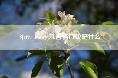 孝感九宫格口诀是什么