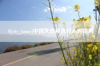 孝感中国失信被执行人名单网