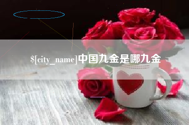 孝感中国九金是哪九金
