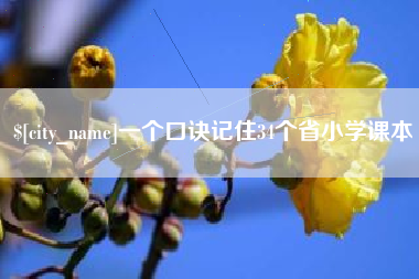 孝感一个口诀记住34个省小学课本