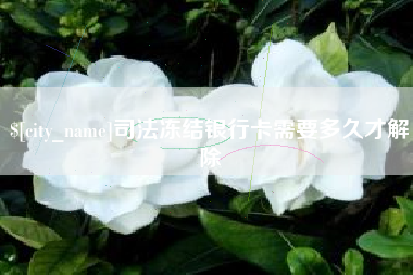 孝感司法冻结银行卡需要多久才解除