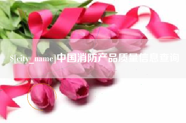 孝感中国消防产品质量信息查询