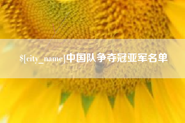 孝感中国队争夺冠亚军名单
