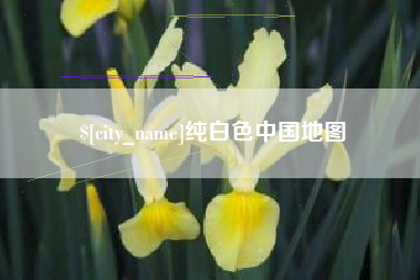 孝感纯白色中国地图
