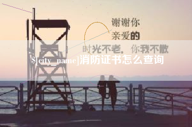 孝感消防证书怎么查询