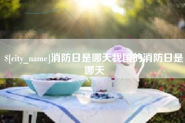 孝感消防日是哪天我国的消防日是哪天