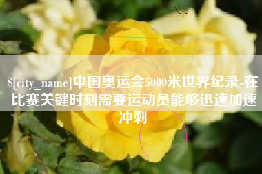 孝感中国奥运会5000米世界纪录-在比赛关键时刻需要运动员能够迅速加速冲刺