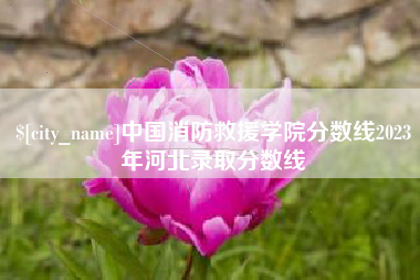 孝感中国消防救援学院分数线2023年河北录取分数线