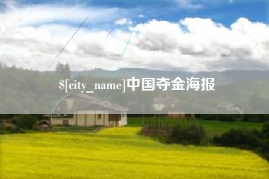 孝感中国夺金海报