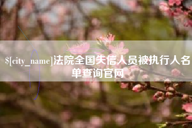 孝感法院全国失信人员被执行人名单查询官网