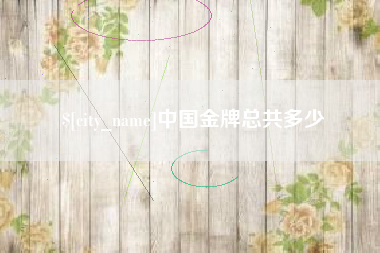 孝感中国金牌总共多少