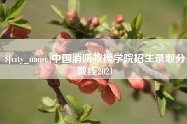 孝感中国消防救援学院招生录取分数线2021