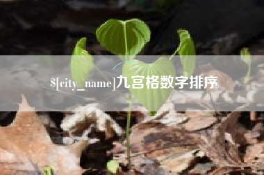 孝感九宫格数字排序