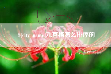 孝感九宫格怎么排序的