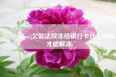 孝感欠款法院冻结银行卡什么时候才能解冻