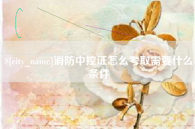 孝感消防中控证怎么考取需要什么条件