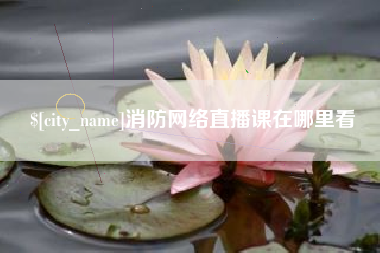 孝感消防网络直播课在哪里看