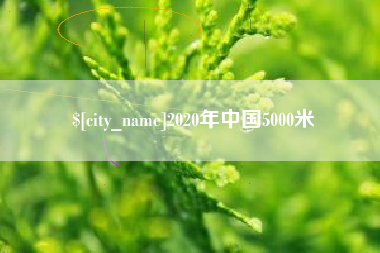 孝感2020年中国5000米