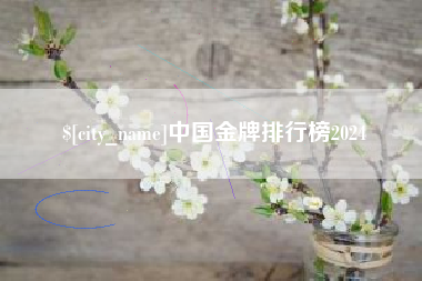孝感中国金牌排行榜2024