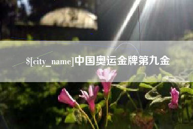孝感中国奥运金牌第九金